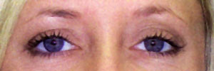 Before permanent eyebrows